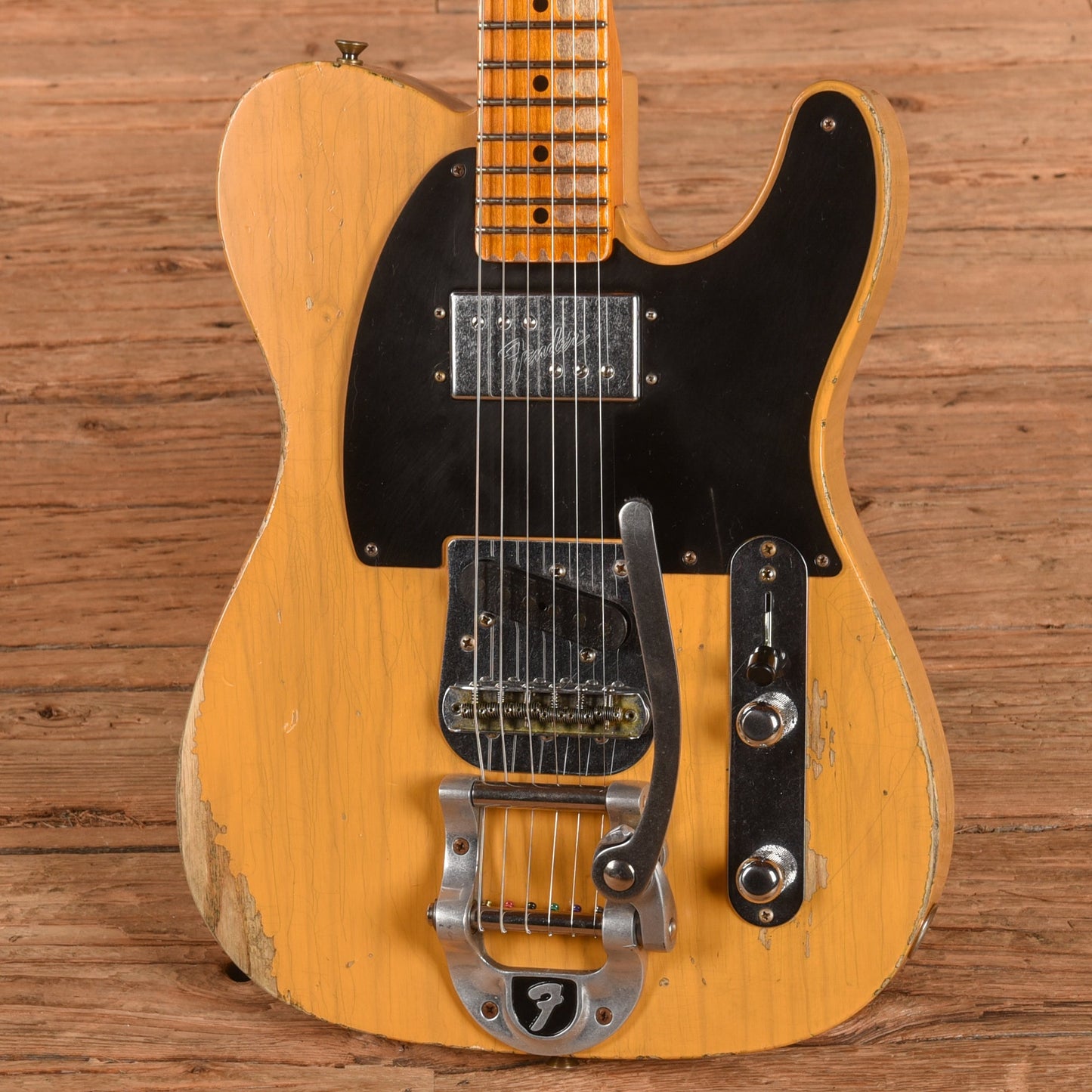 Fender Custom Shop LTD CuNiFe Blackguard Telecaster Heavy Relic Butterscotch Blonde