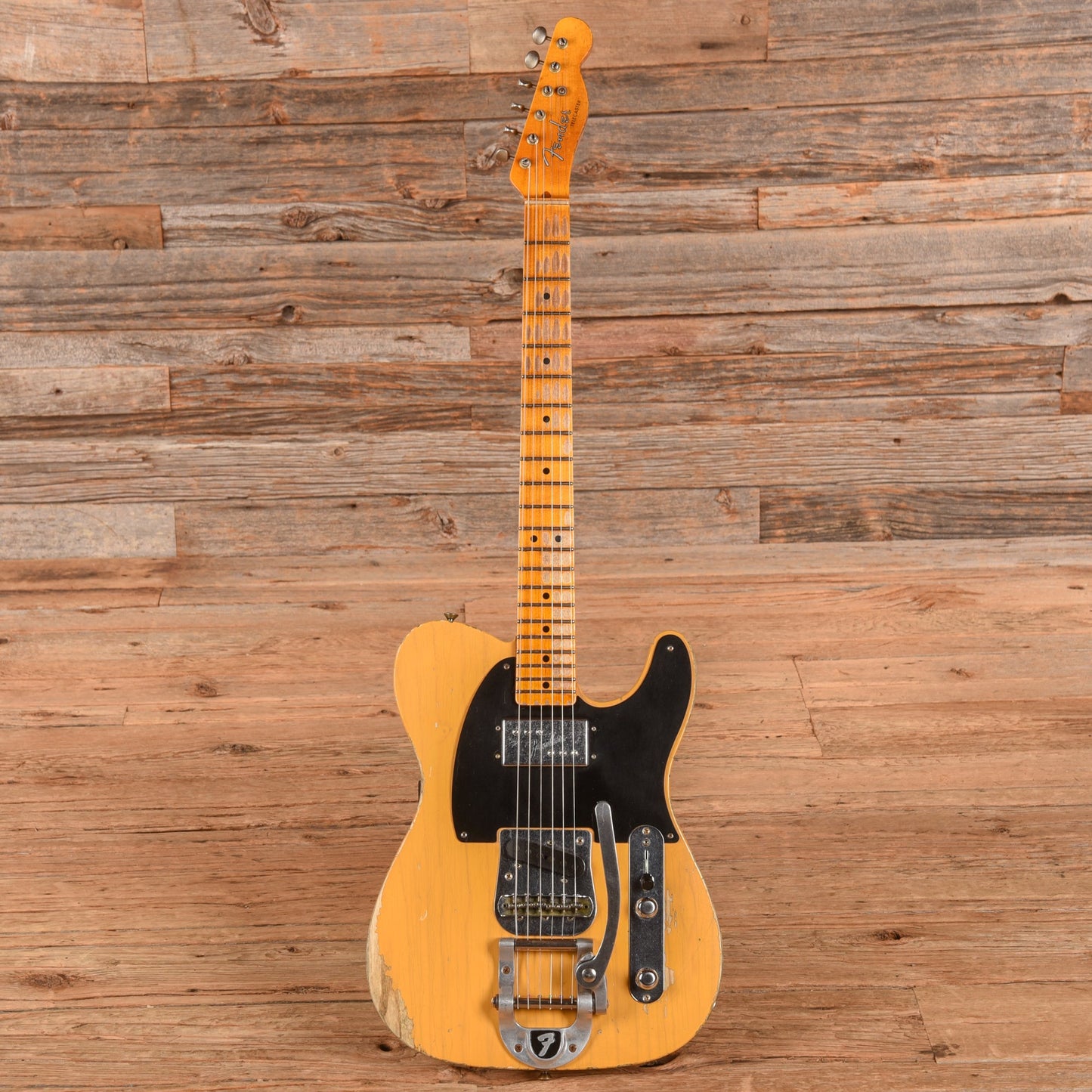 Fender Custom Shop LTD CuNiFe Blackguard Telecaster Heavy Relic Butterscotch Blonde