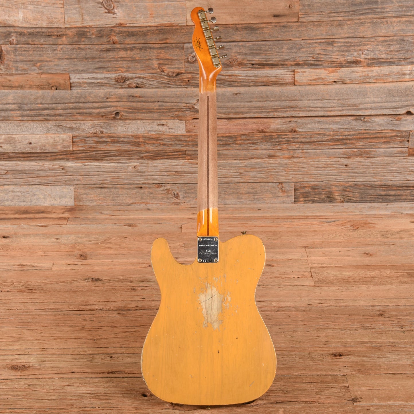Fender Custom Shop LTD CuNiFe Blackguard Telecaster Heavy Relic Butterscotch Blonde