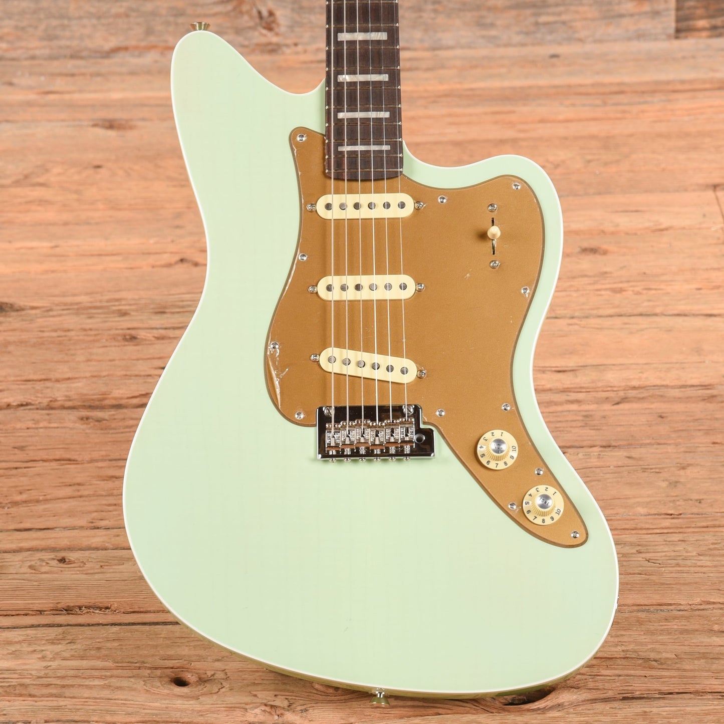 Fender Parallel Universe Volume II Strat Jazz Deluxe Transparent Faded Sea Foam Green 2024