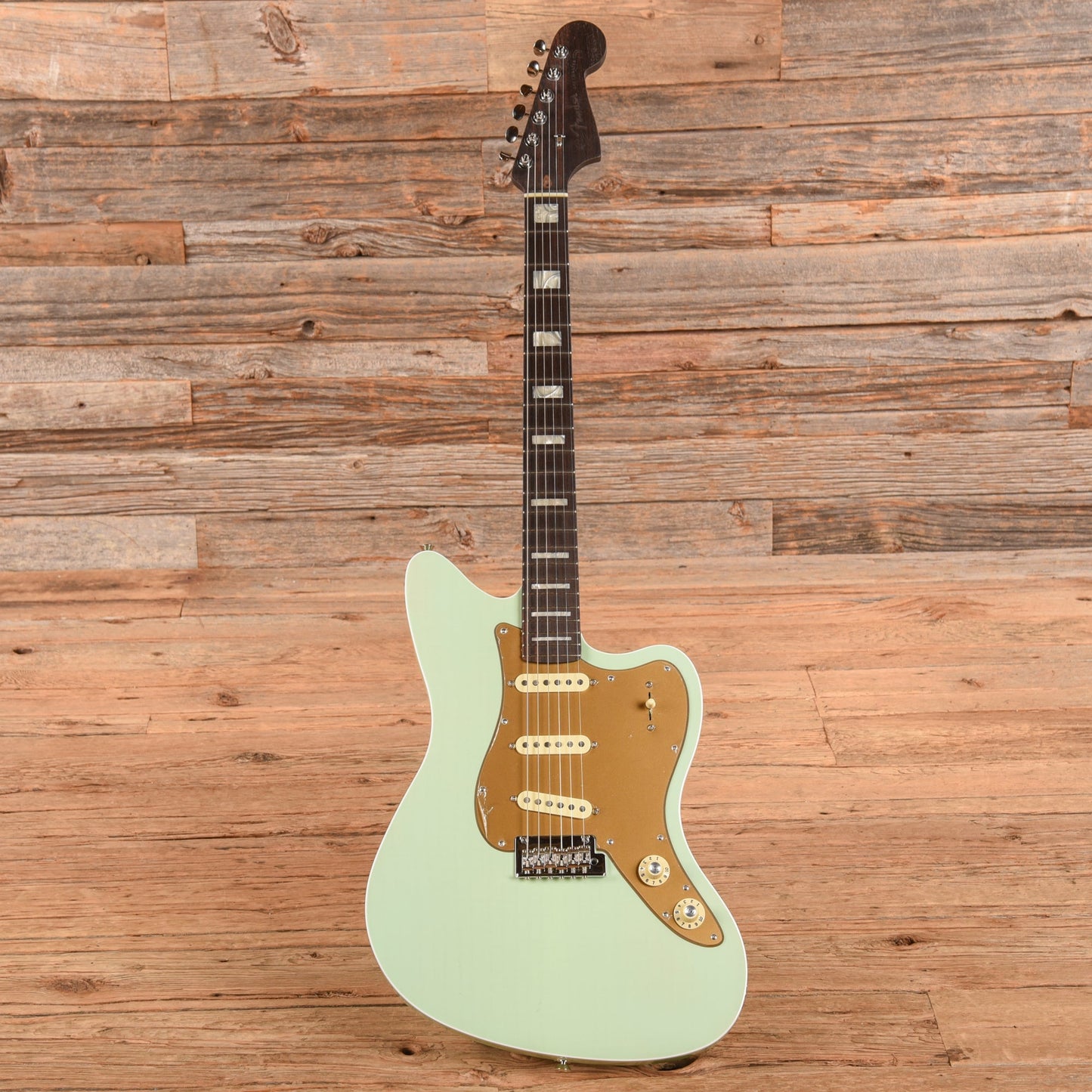 Fender Parallel Universe Volume II Strat Jazz Deluxe Transparent Faded Sea Foam Green 2024