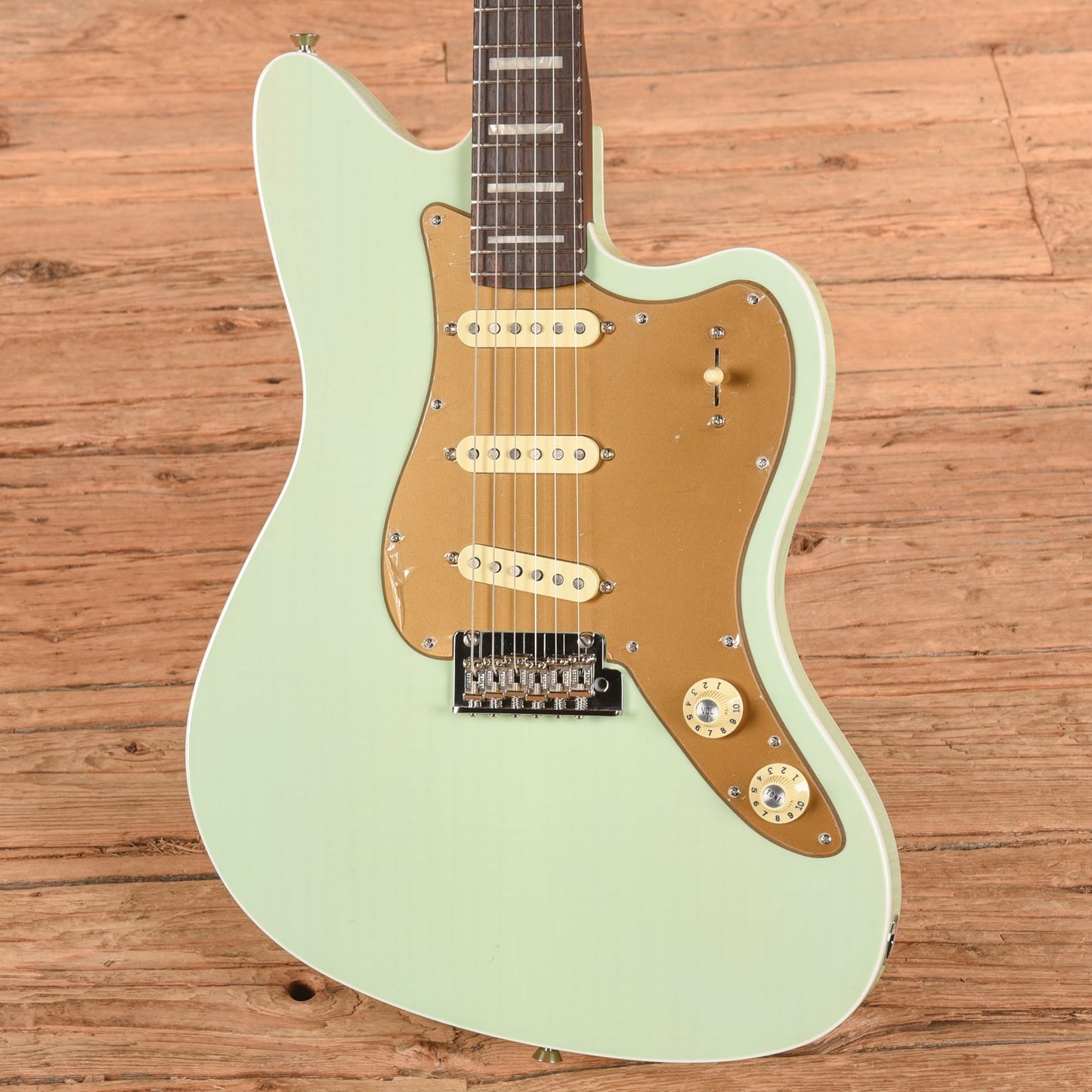 Fender Parallel Universe Volume II Strat Jazz Deluxe Transparent Faded Sea Foam Green 2024