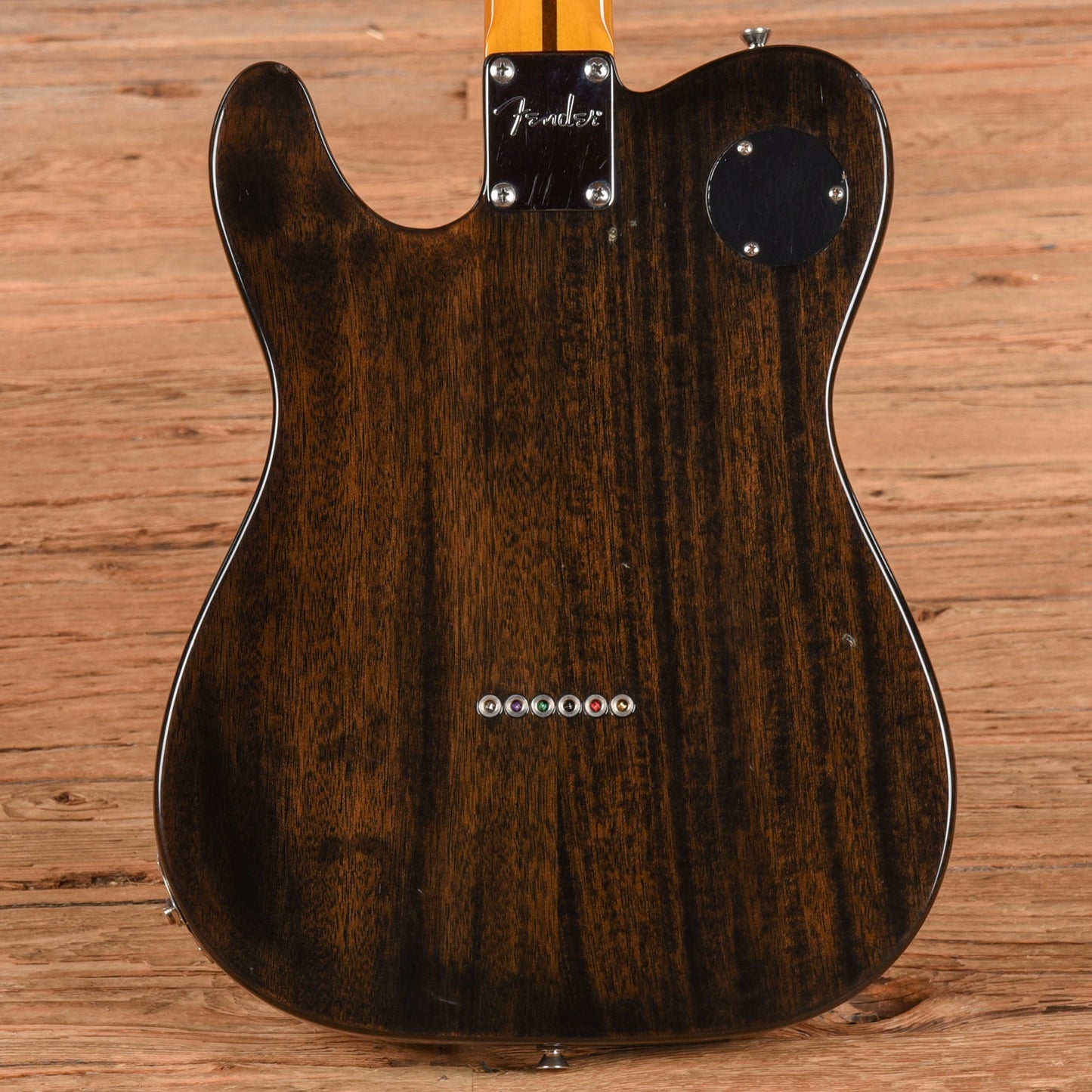 Fender Modern Player Telecaster Deluxe Thinline Transparent Black 2014