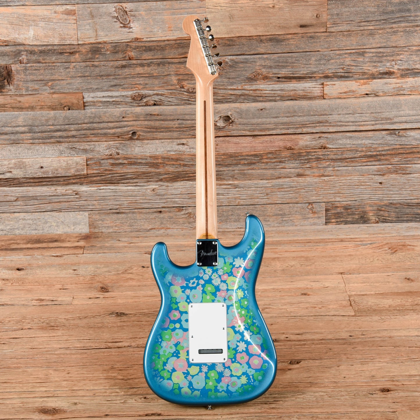 Fender '50s Stratocaster Reissue Neck with Unknown Body Blue Flower 1996