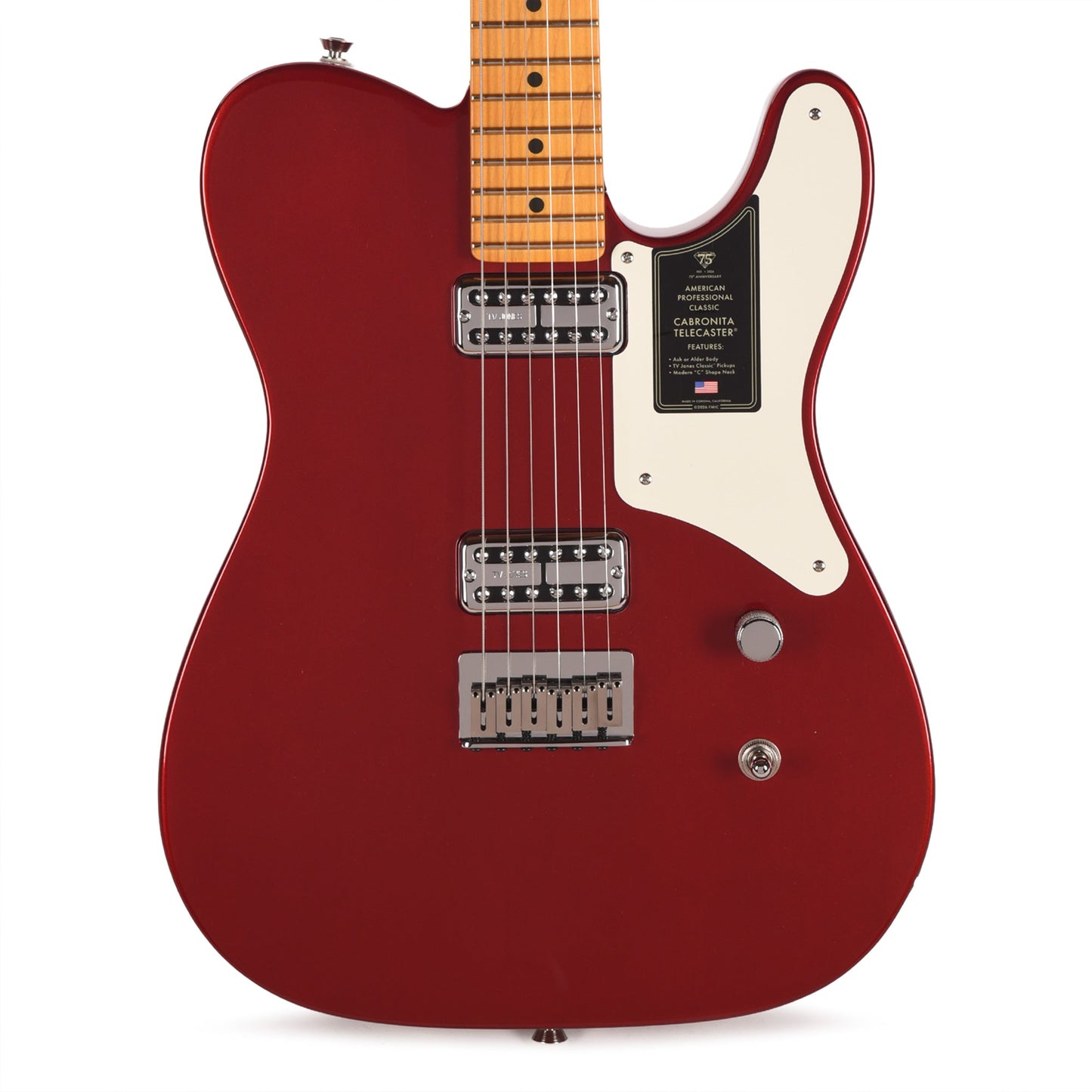 Fender 75th Anniversary American Professional Classic Cabronita Telecaster Candy Apple Red