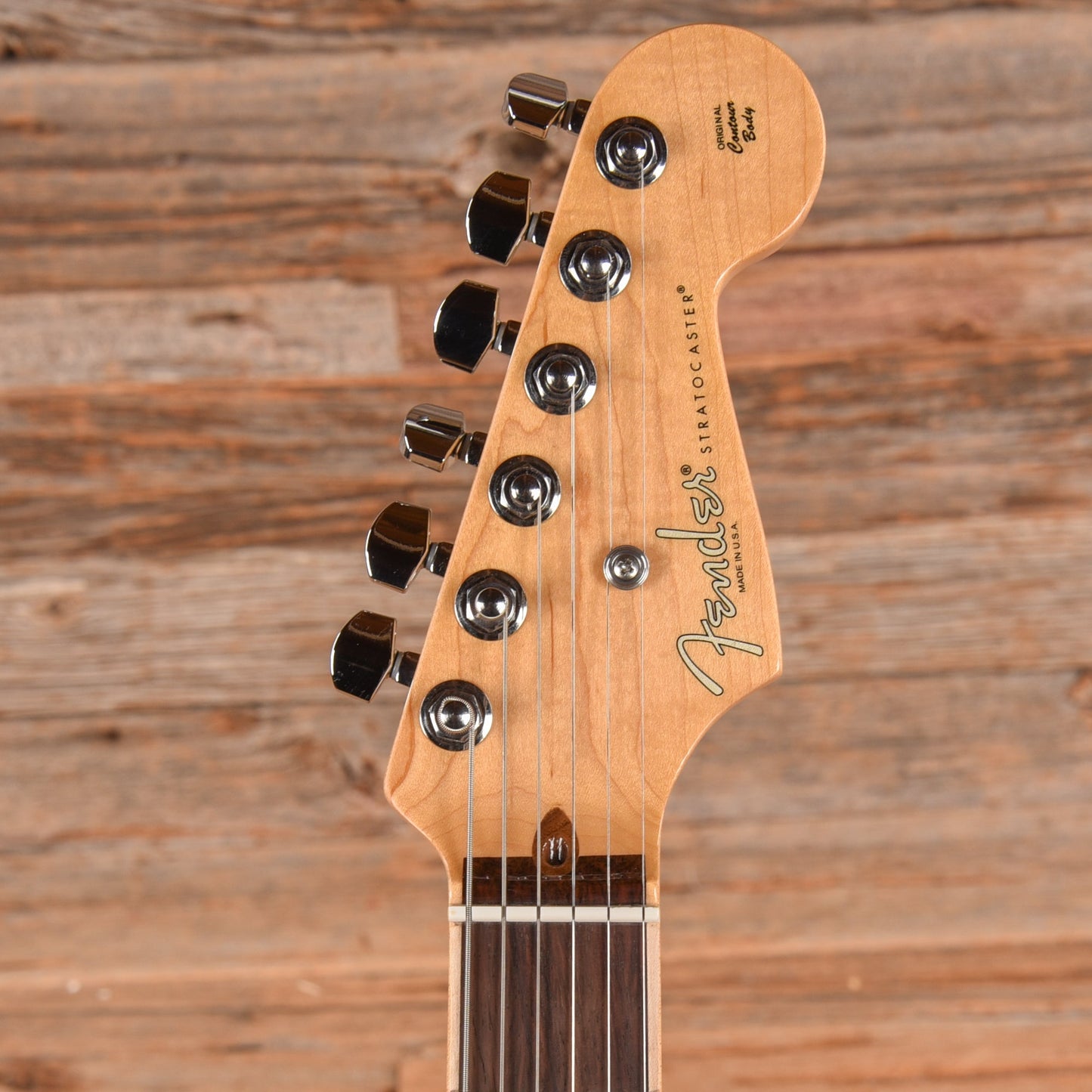Fender American Channel Bound Stratocaster Neck With Deluxe Stratocaster Body Crimson Red Transparent 2020