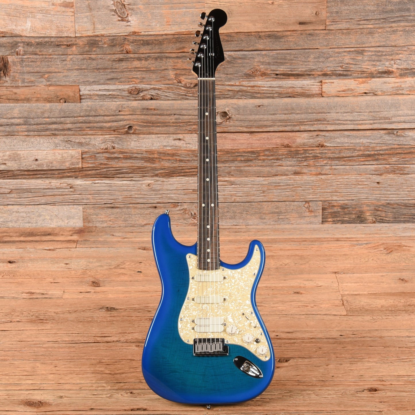 Fender American Professional Stratocaster Neck with Unknown Fender Body Transparent Blue