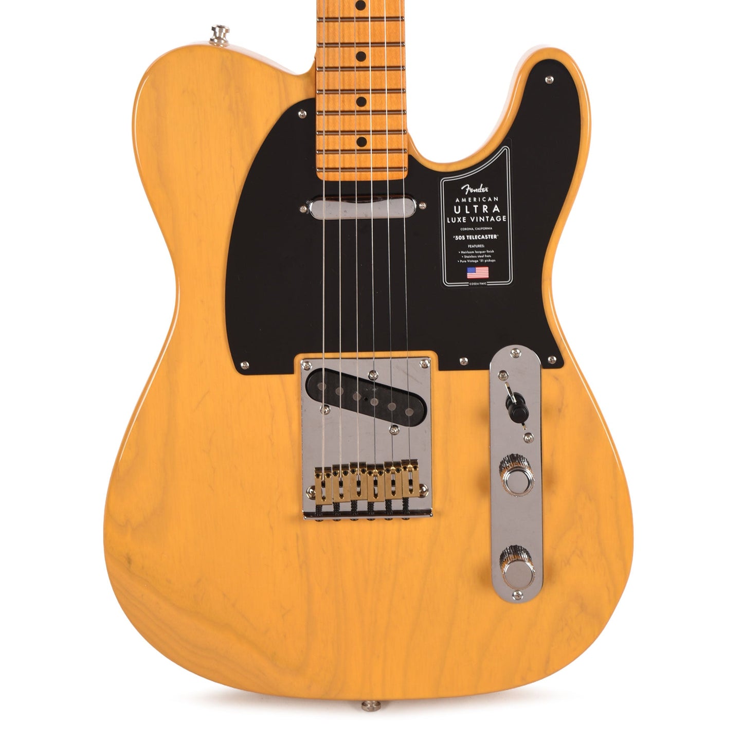 Fender American Ultra Luxe Vintage '50s Telecaster Butterscotch Blonde