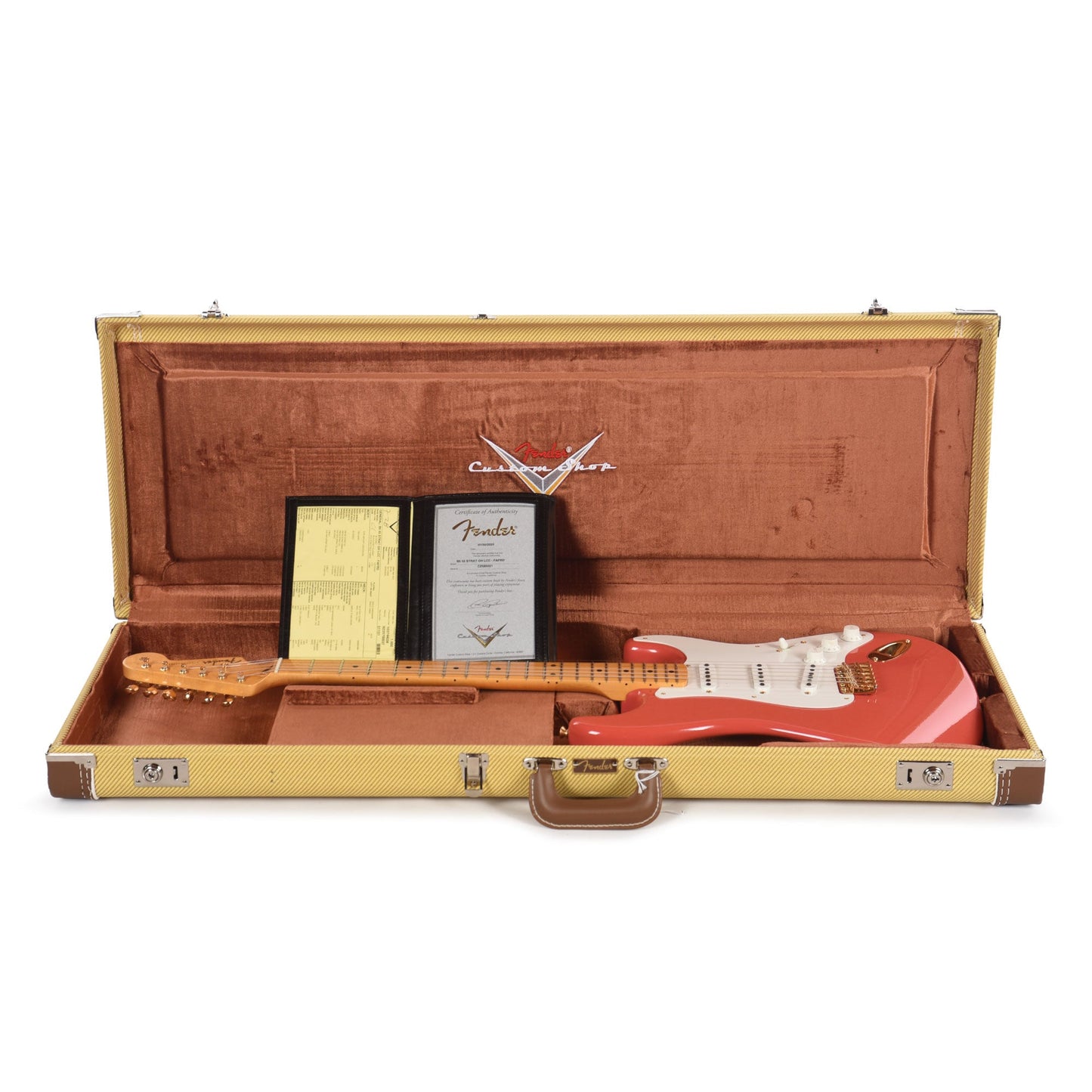 Fender Custom Shop 1955 Stratocaster Deluxe Closet Classic Faded Aged Fiesta Red