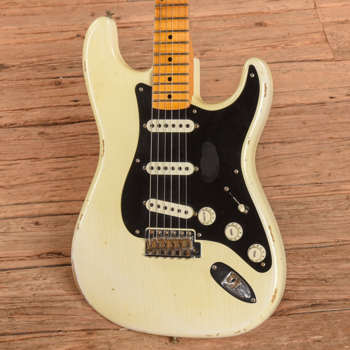 Fender Custom Shop Ancho Poblano Stratocaster Journeyman Relic Opaque White Blonde 2017