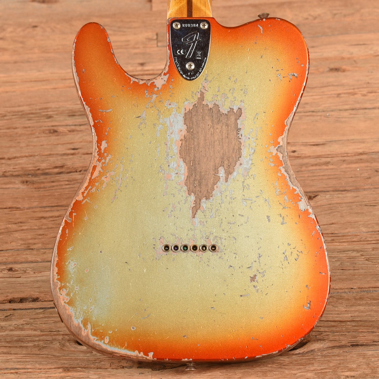 Fender Custom Shop LTD Telecaster Custom Super Heavy Relic Aged Firemist Silver with Aged Candy Tangerine Burst 2025