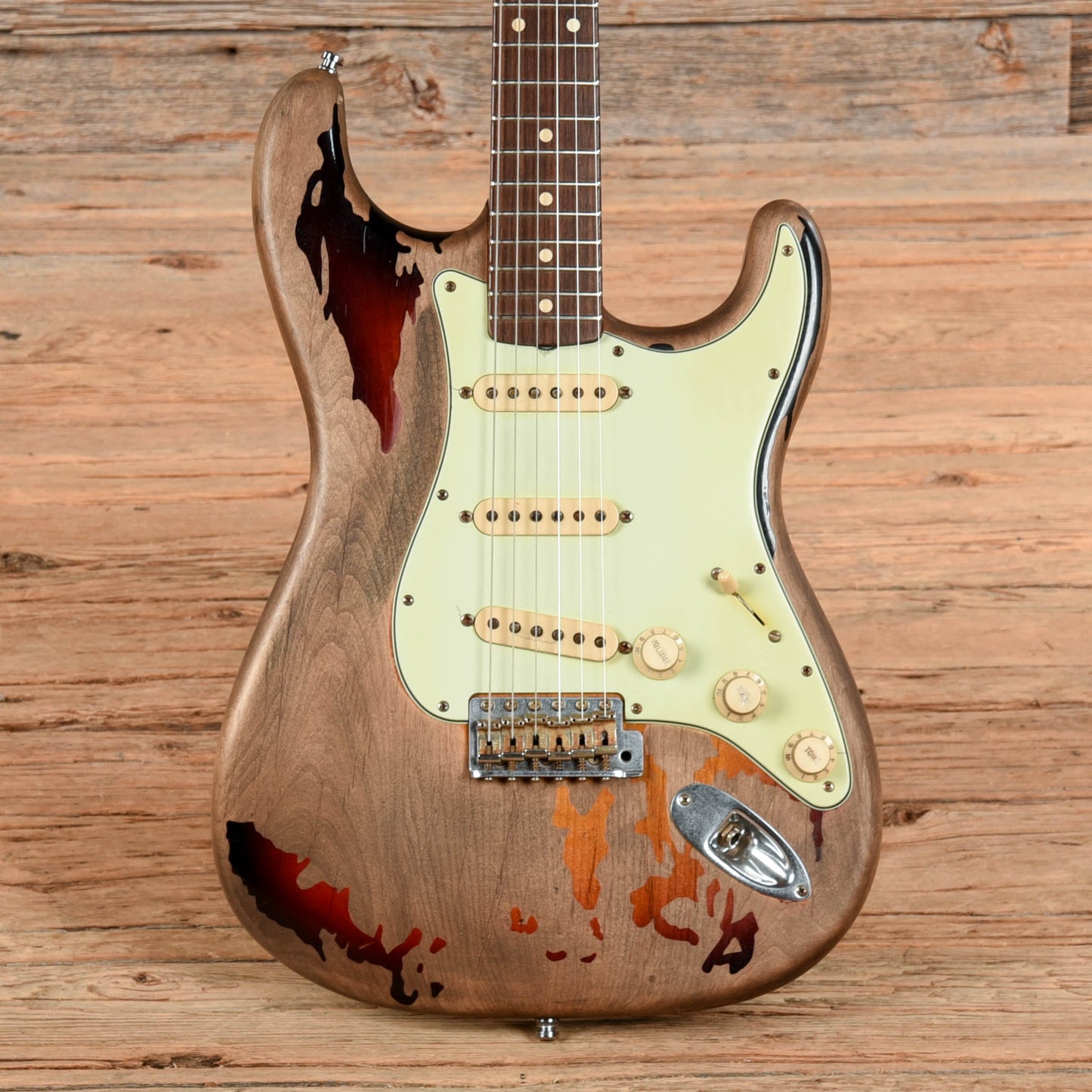 Fender Custom Shop Rory Ghallager Stratocaster Sunburst 2005 - Dave Amato of REO Speedwagon