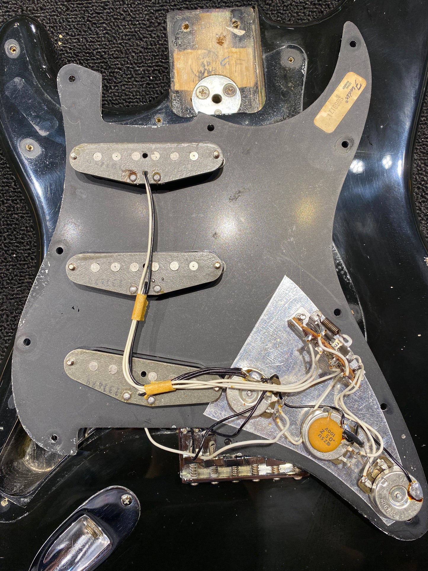Fender Stratocaster Hardtail Black 1979 LEFTY