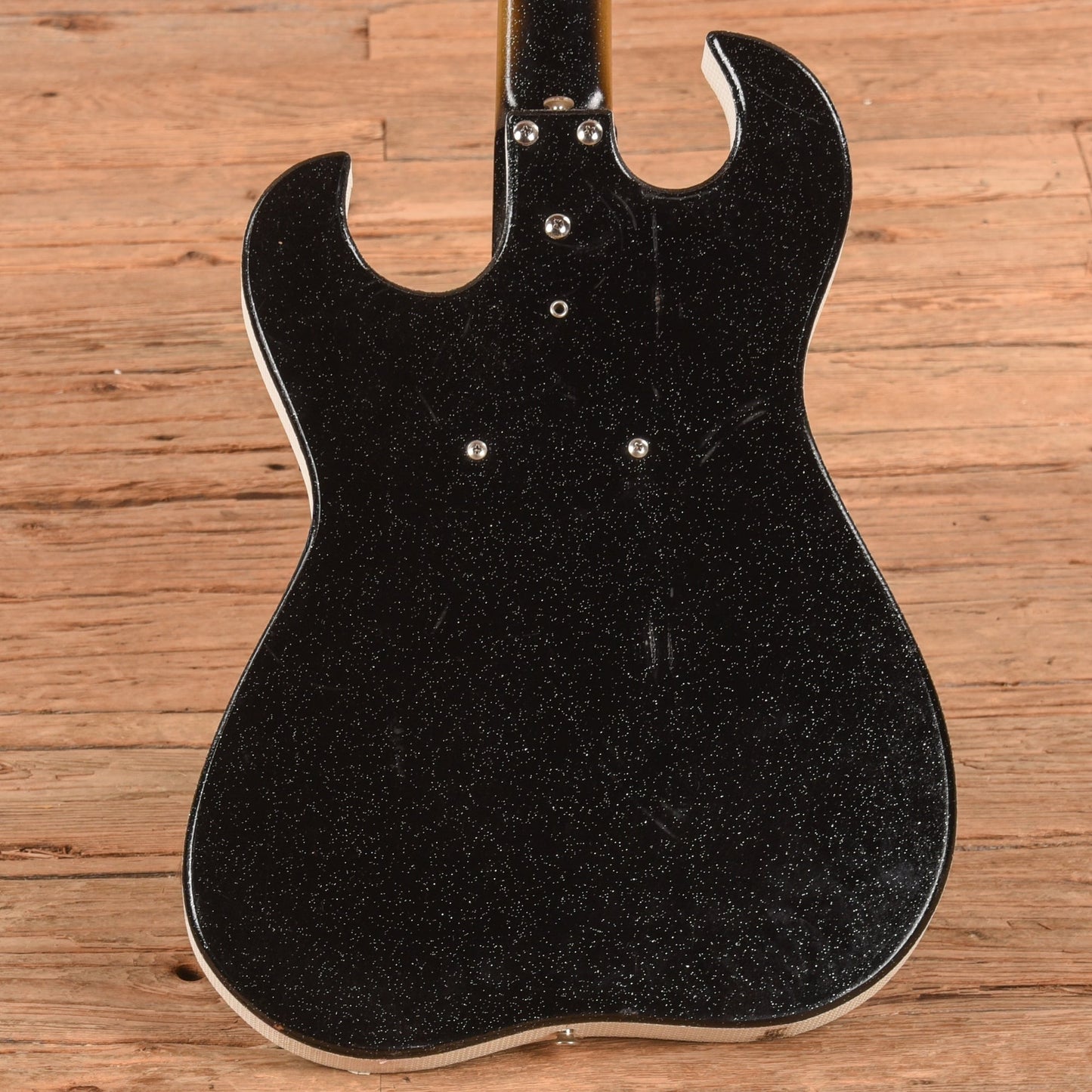 Silvertone Model 1448 w/ Amp in Case Black 1960s