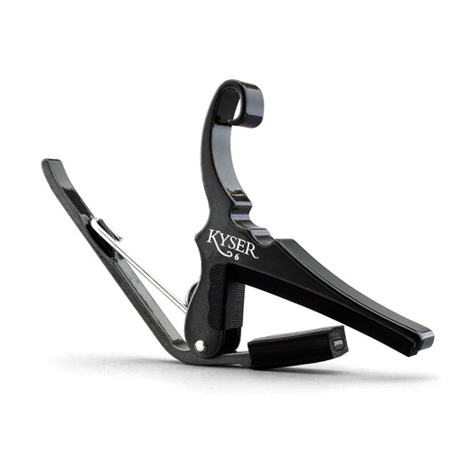 Kyser Quick-Change Capo for 6-String Acoustic Guitars Black Chrome