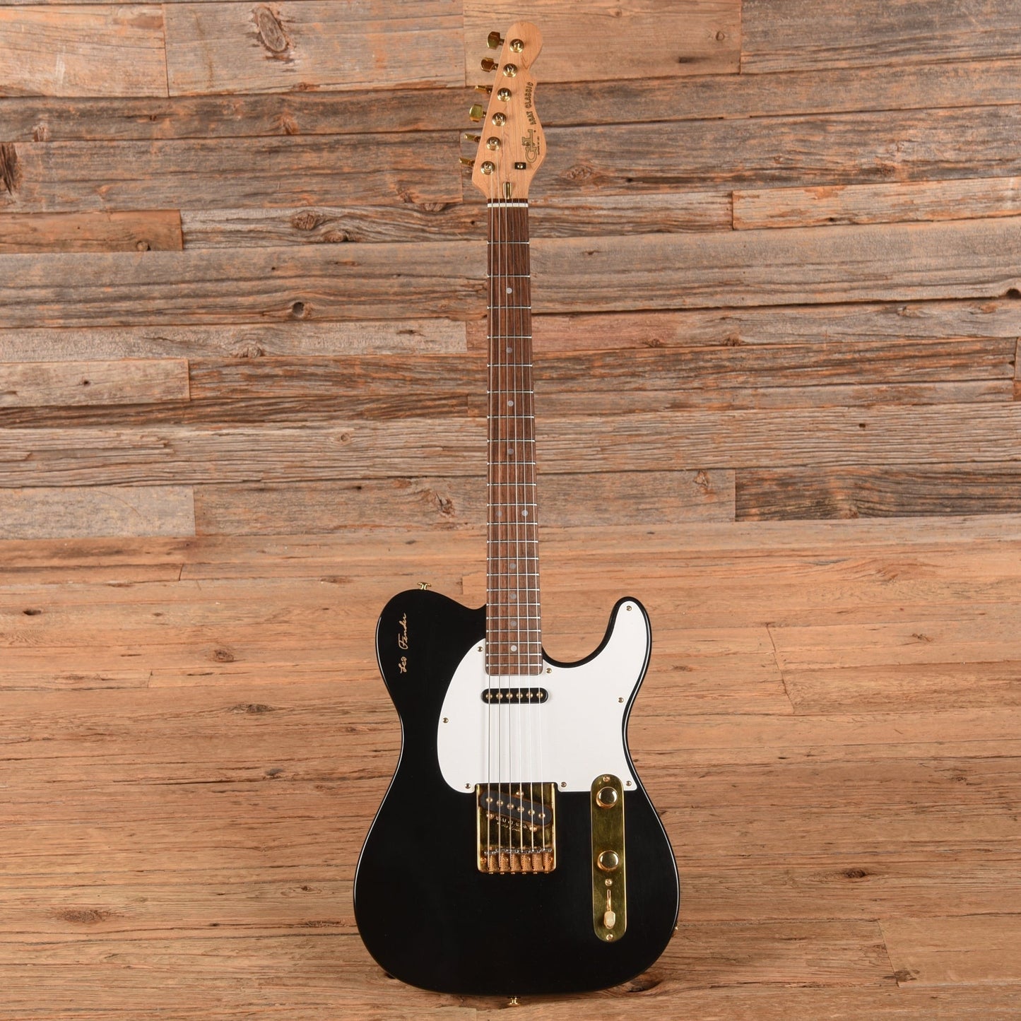 G&L ASAT Classic Black and Gold Hardware