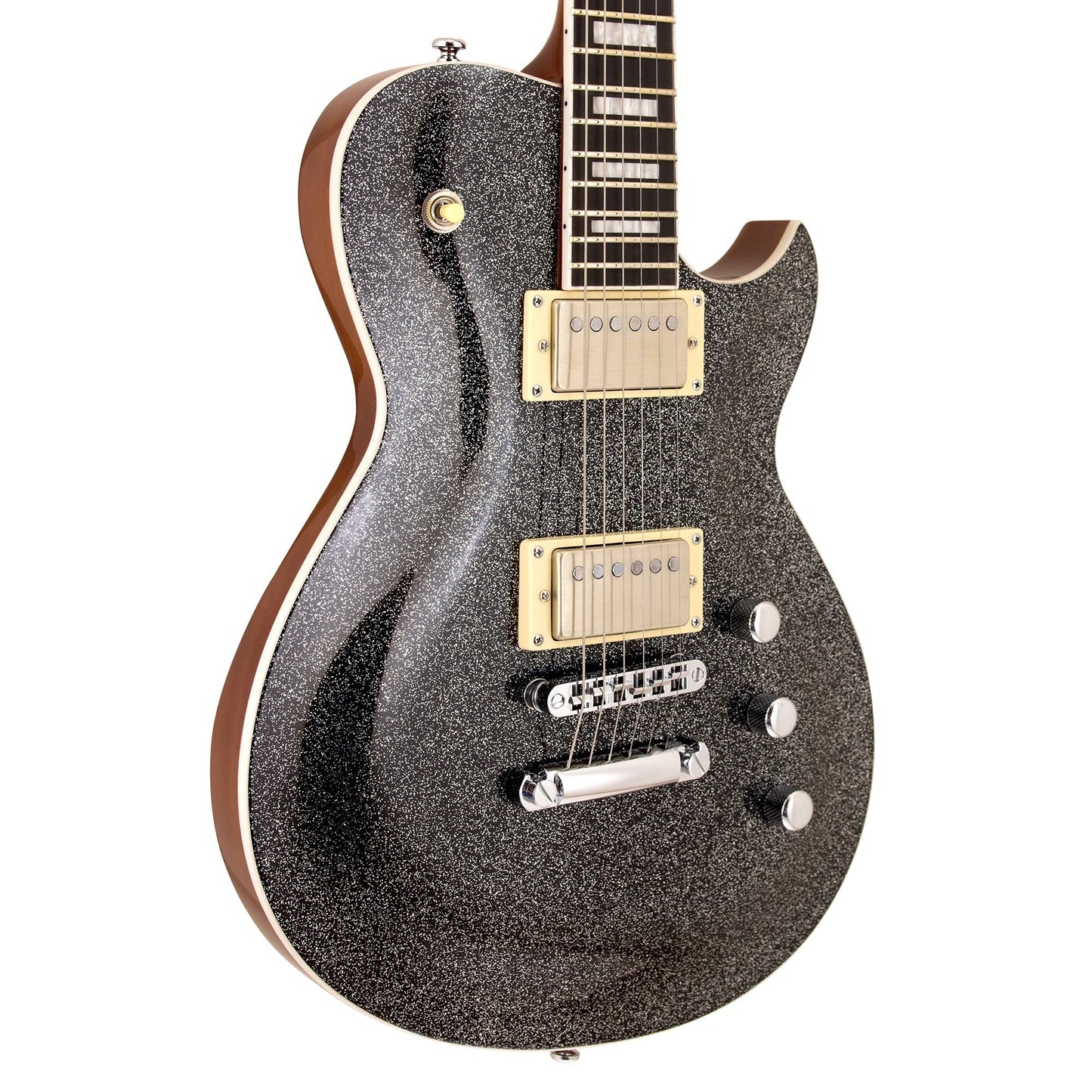 Reverend Roundhouse HH Electric Guitar Black Sparkle