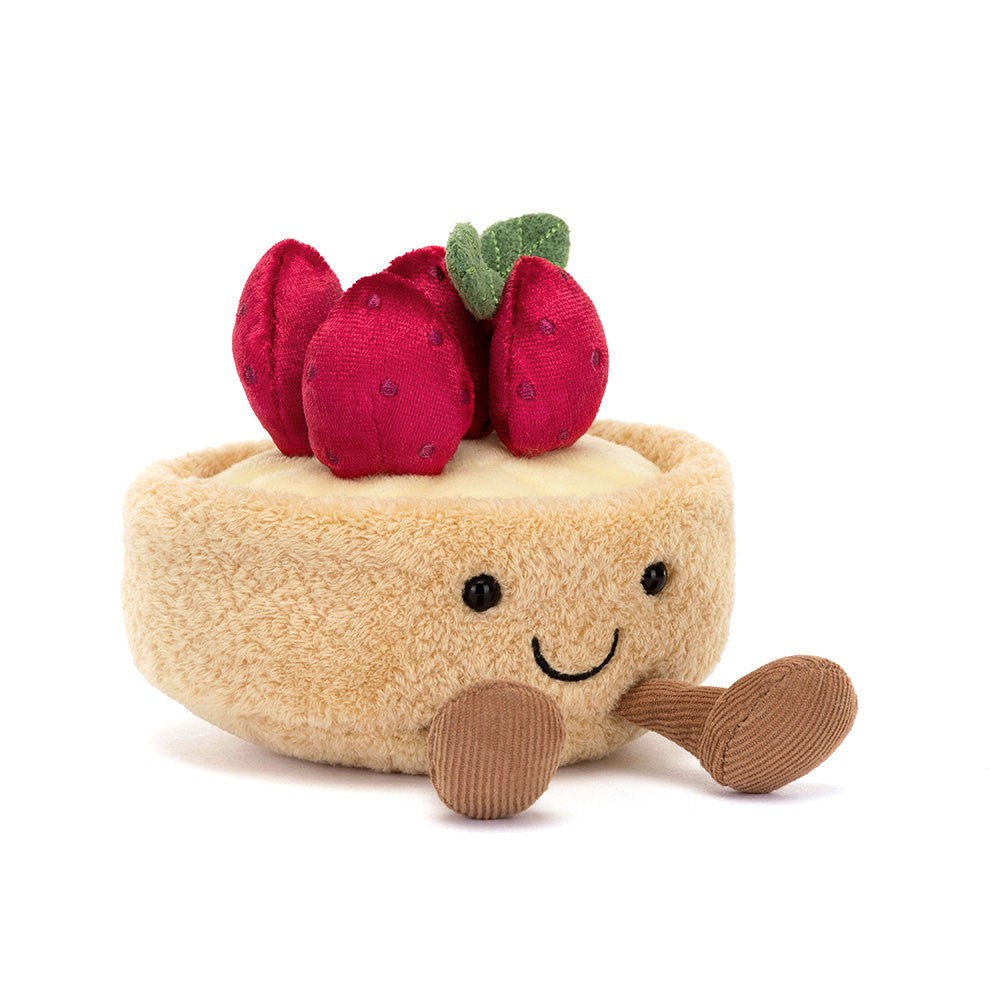 Jellycat Amuseables Fleurette Tarte Aux Fraises 法式草莓撻