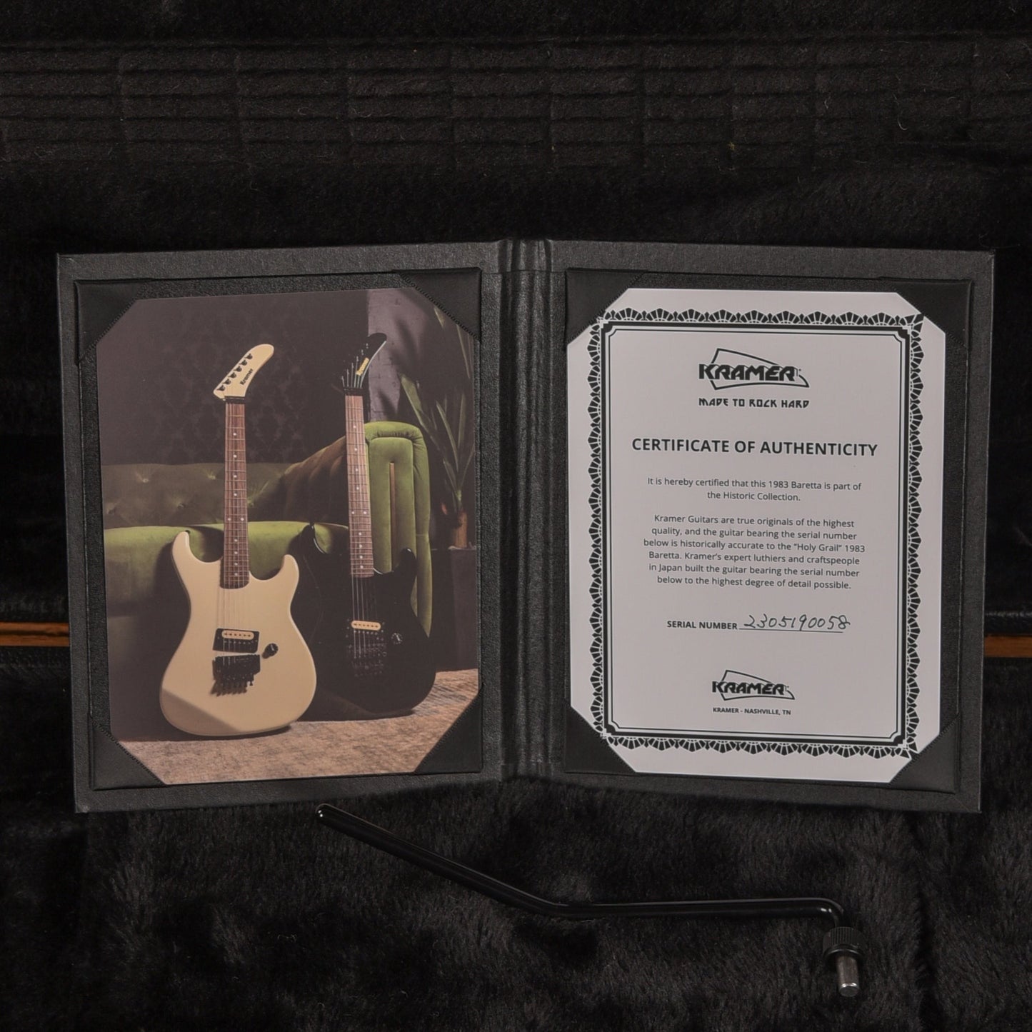 Kramer Historic Collection "1983 Baretta" Black 2023