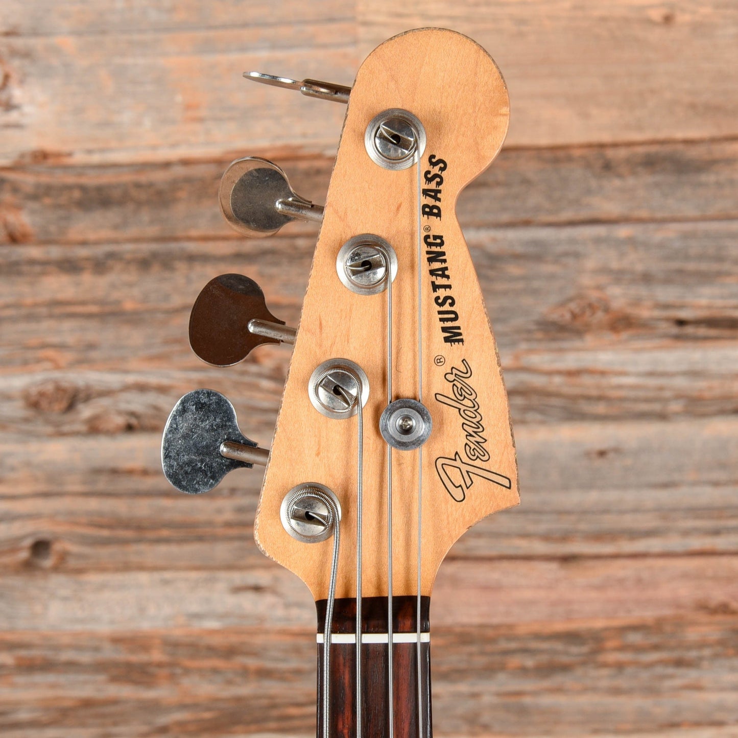 Fender Justin Meldal Johnson Road Worn Signature Mustang Bass Black 2023