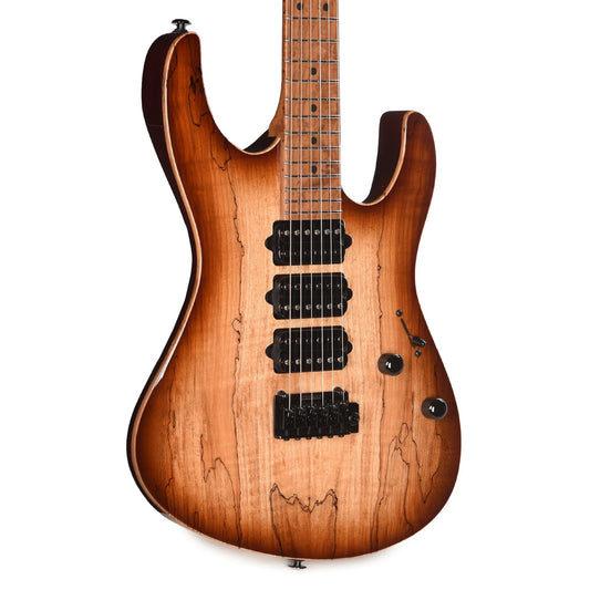 Suhr Custom Modern Brown Burst w/CME-Selected Spalt Maple Top