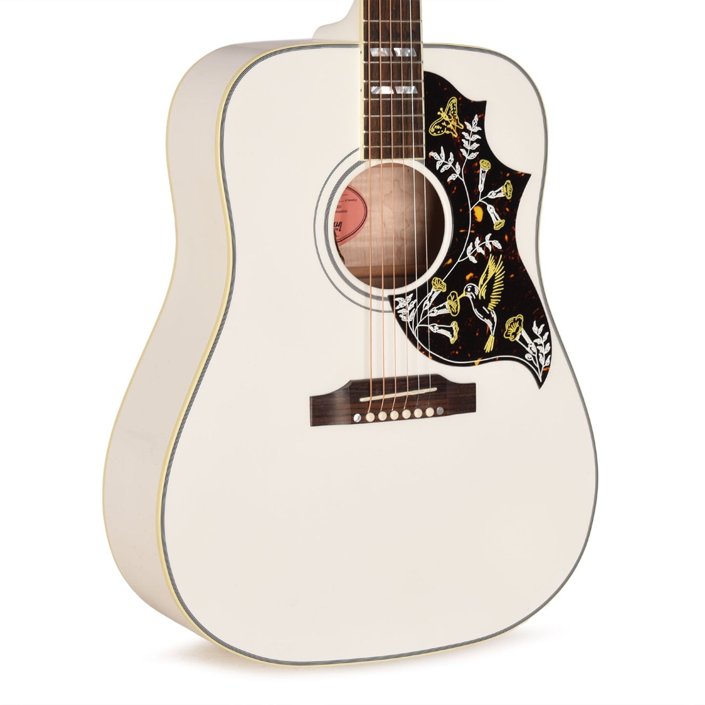 Gibson Custom Shop Limited Run Hummingbird Sitka/Maple Alpine White Gloss