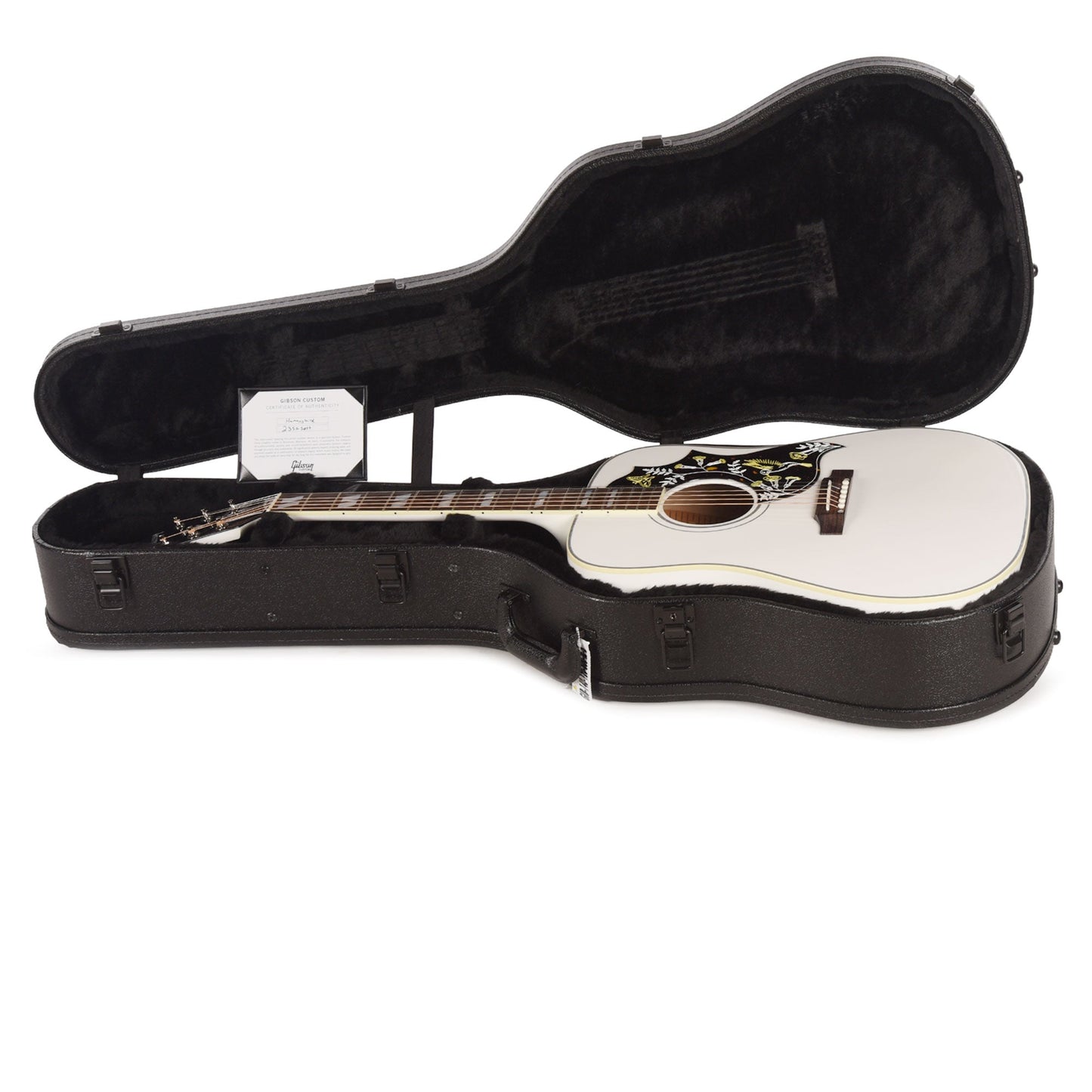 Gibson Custom Shop Limited Run Hummingbird Sitka/Maple Alpine White Gloss