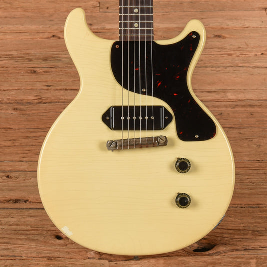 Gibson Custom Shop 1958 Les Paul Junior Double Cut Antique Antique White Murphy Lab Ultra Light Aged