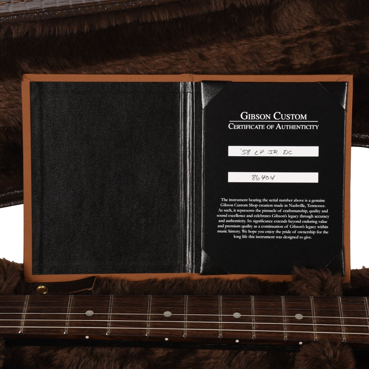 Gibson Custom Shop 1958 Les Paul Junior Double Cut TV Silver Fox VOS