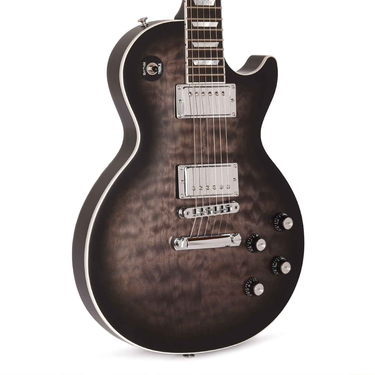 Gibson Artist Mark Morton Les Paul Modern Quilt Translucent Ebony Burst Satin
