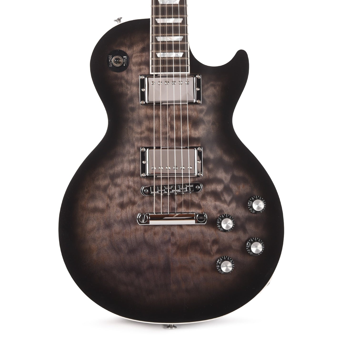 Gibson Artist Mark Morton Les Paul Modern Quilt Translucent Ebony Burst Satin