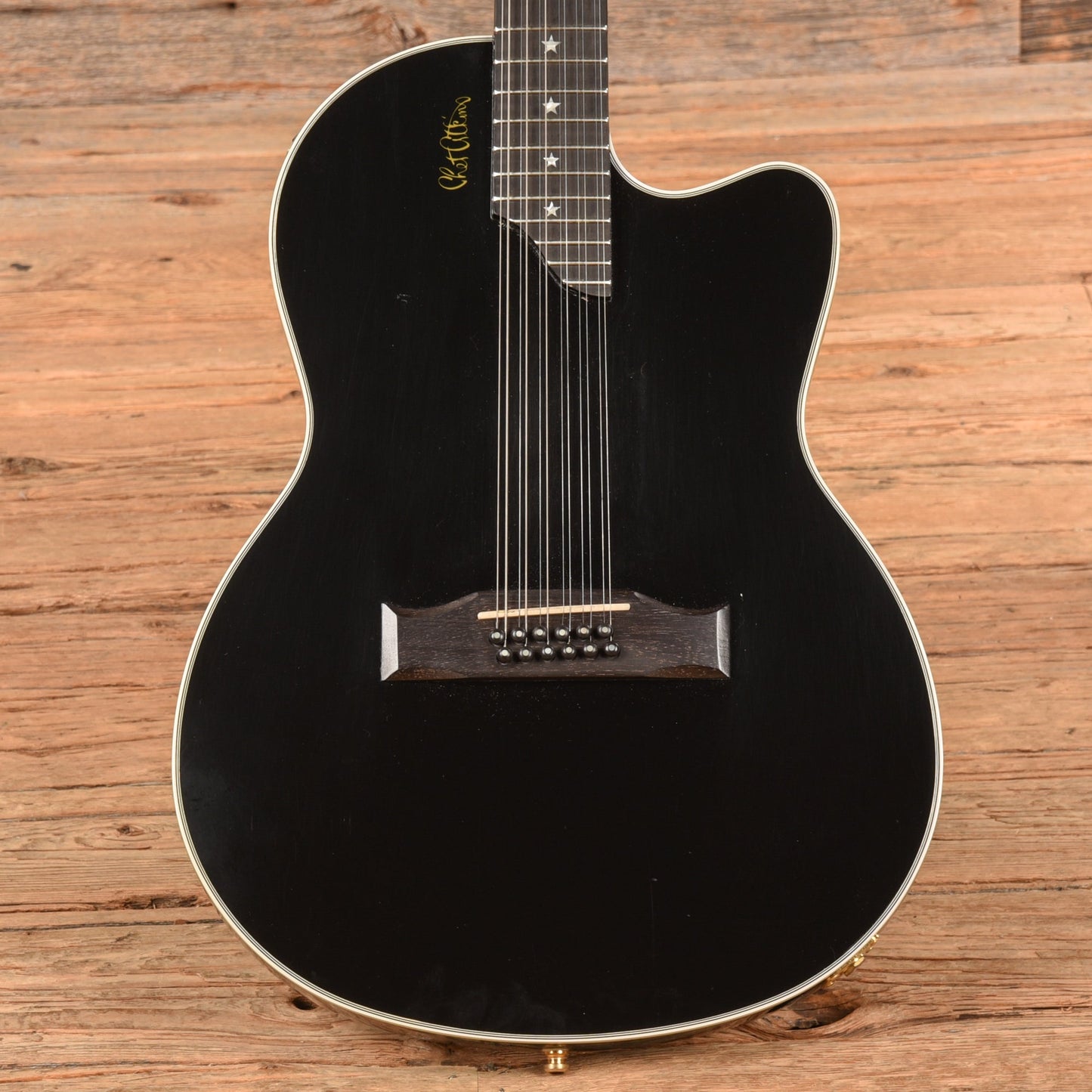 Gibson Chet Atkins SST 12 String Black 1998 - Dave Amato of REO Speedwagon