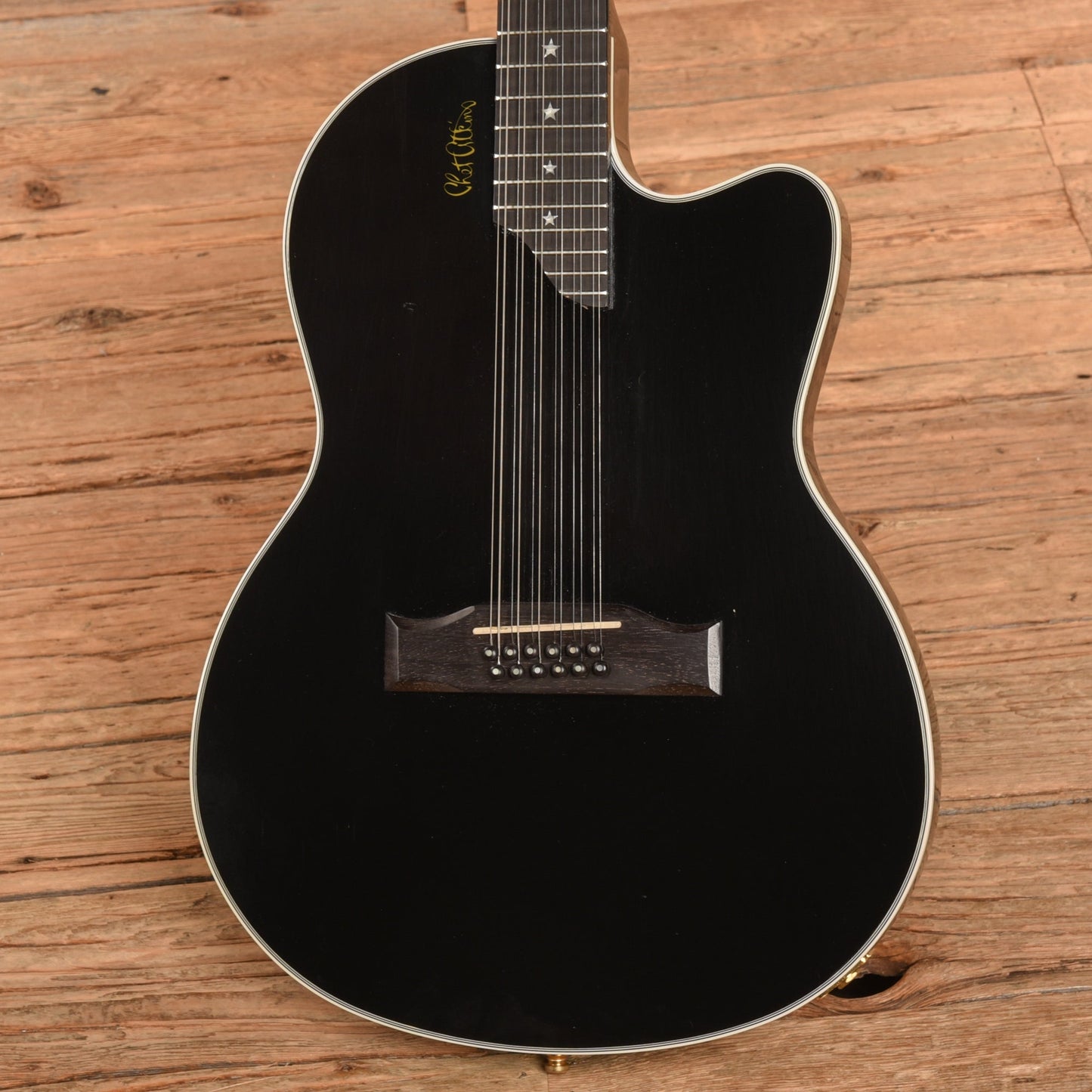 Gibson Chet Atkins SST 12 String Black 1998 - Dave Amato of REO Speedwagon