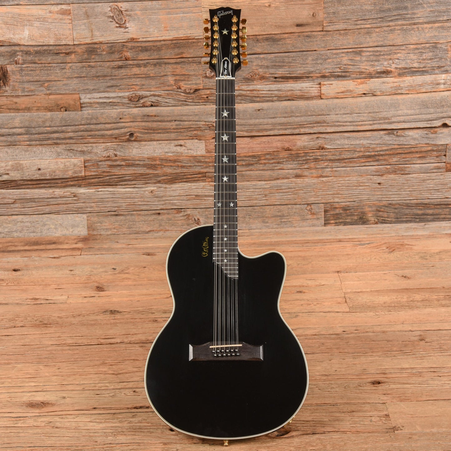 Gibson Chet Atkins SST 12 String Black 1998 - Dave Amato of REO Speedwagon