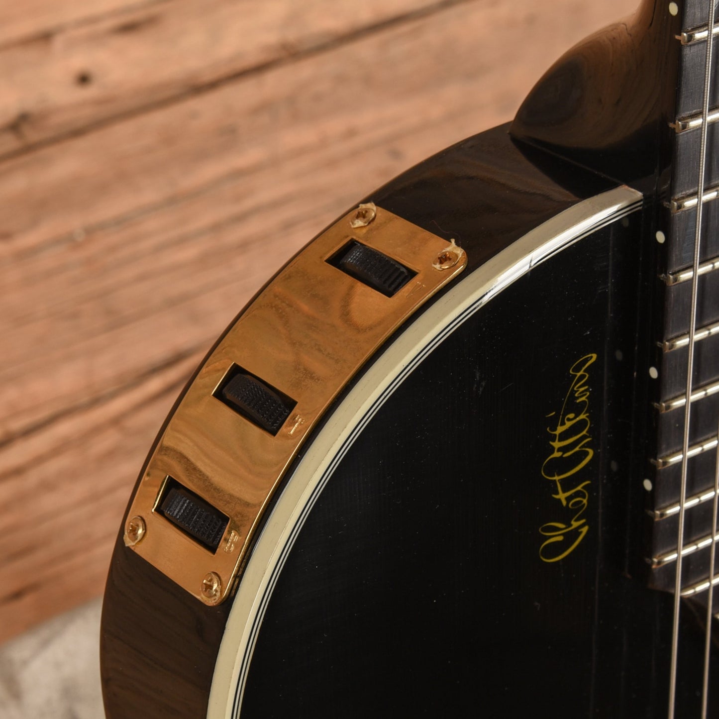 Gibson Chet Atkins SST 6 String Black 1998 - Dave Amato of REO Speedwagon