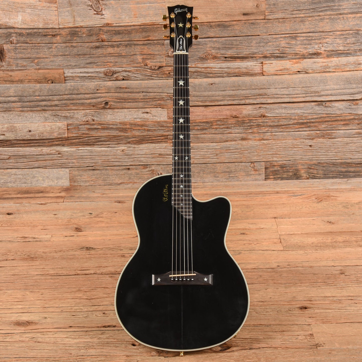 Gibson Chet Atkins SST 6 String Black 1998 - Dave Amato of REO Speedwagon