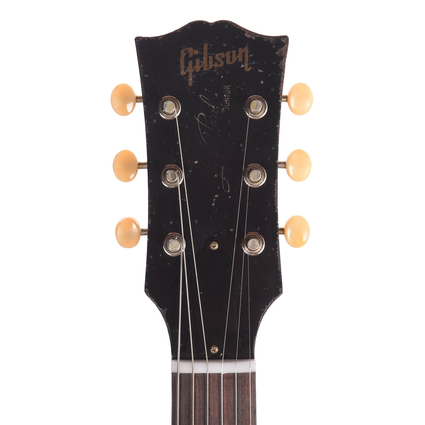 Gibson Custom Shop Murphy Lab 1960 Les Paul Junior Double Cut Reissue Ebony Ultra Heavy Aged
