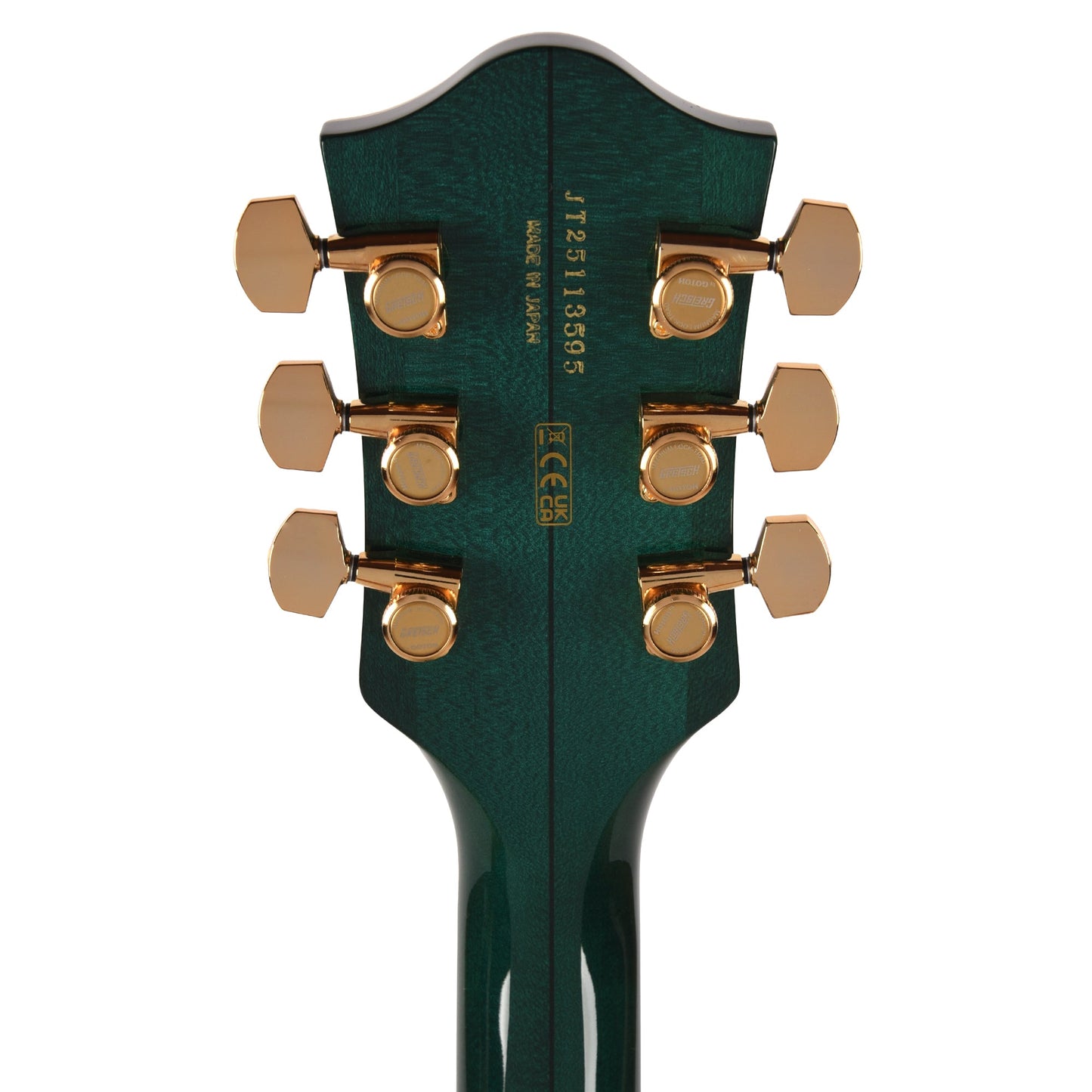 Gretsch Broadkaster Jr. LX Figured Center Block Tropic Aura Gold Hardware w/String-Thru Bigsby