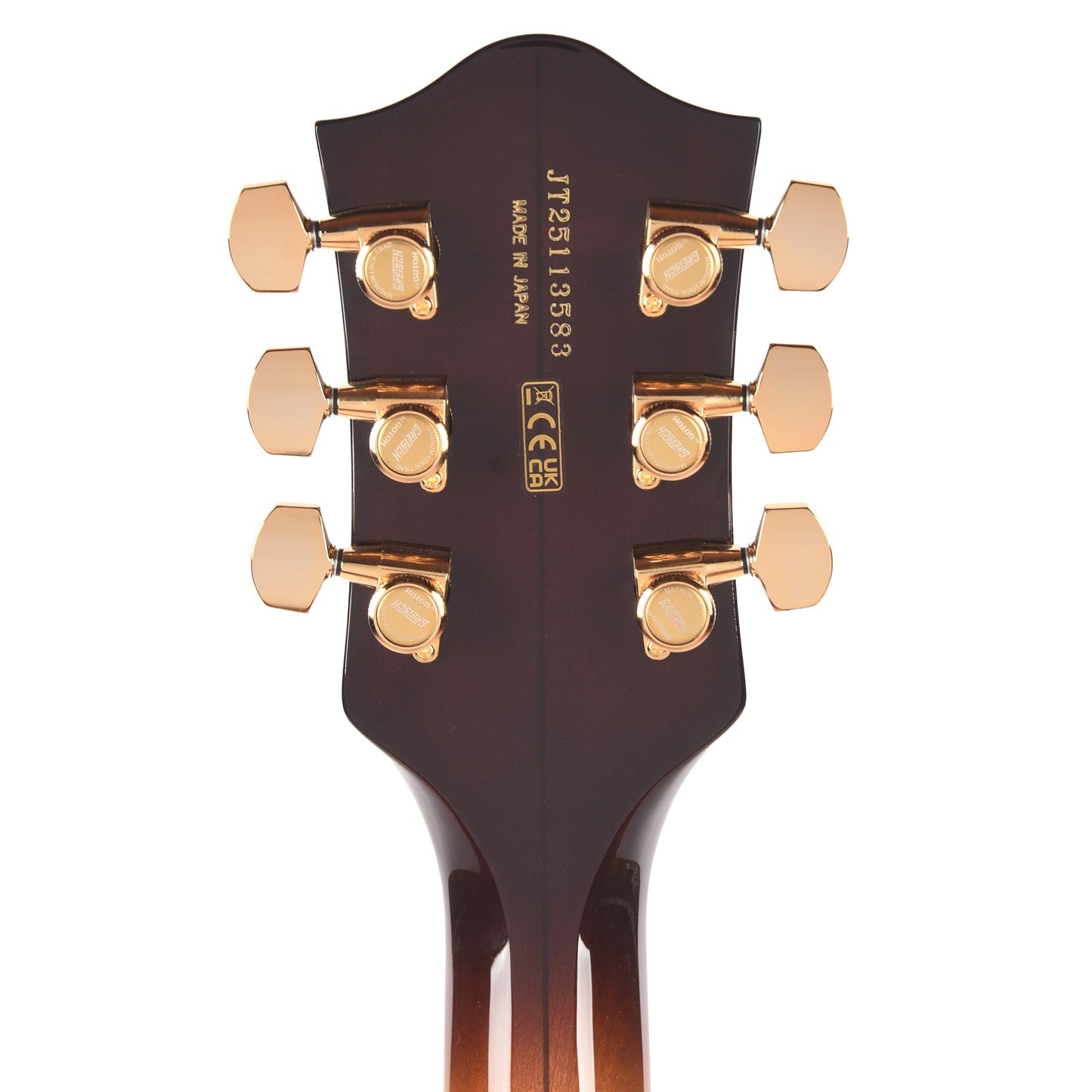 Gretsch Broadkaster Jr. LX Figured Center Block Caramel Dawn Gold Hardware w/String-Thru Bigsby