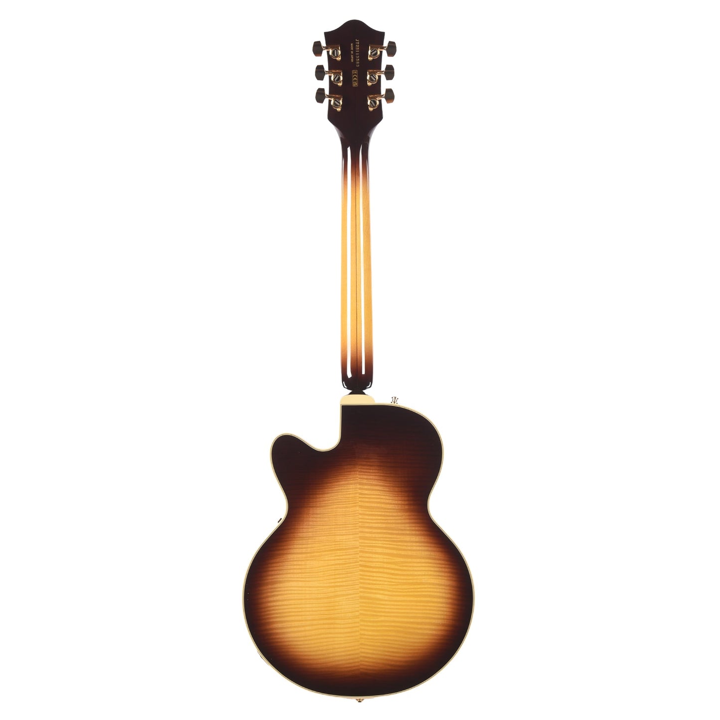 Gretsch Broadkaster Jr. LX Figured Center Block Caramel Dawn Gold Hardware w/String-Thru Bigsby