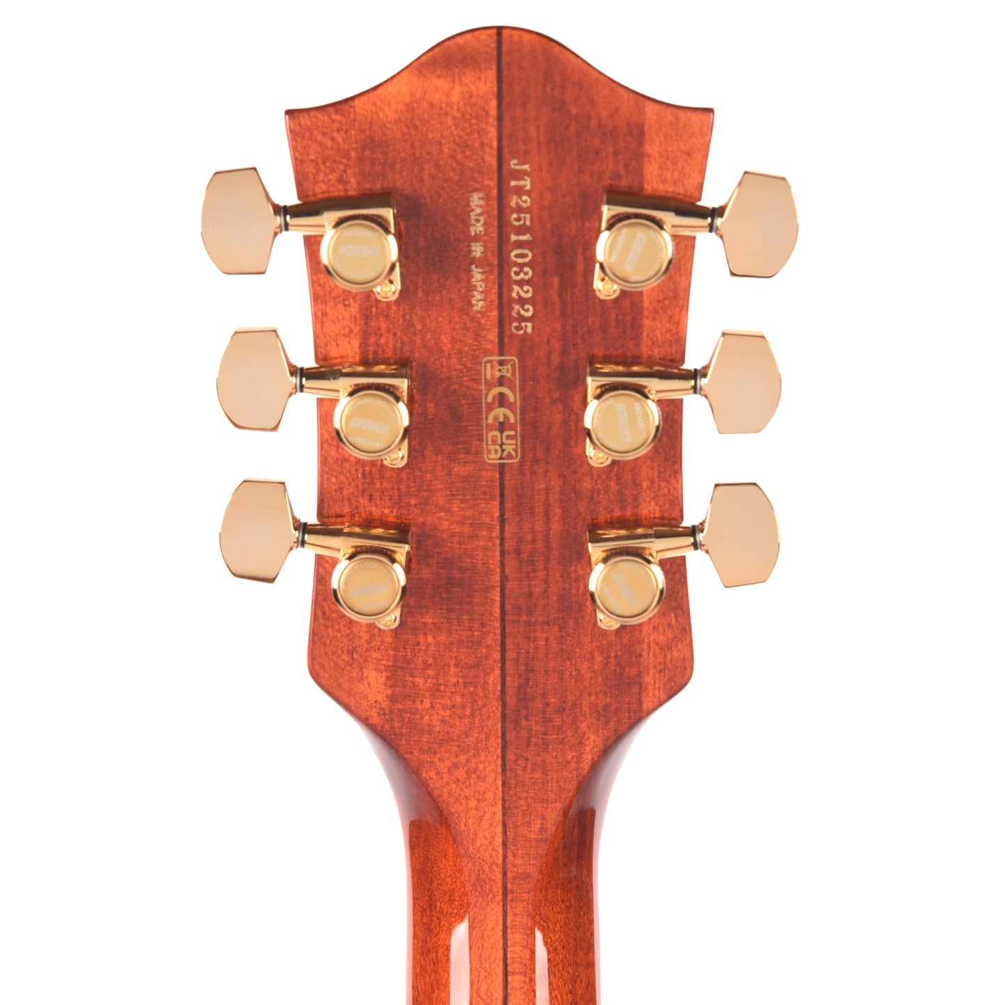 Gretsch Broadkaster LX Figured Center Block Bourbon Stain Gold Hardware w/String-Thru Bigsby