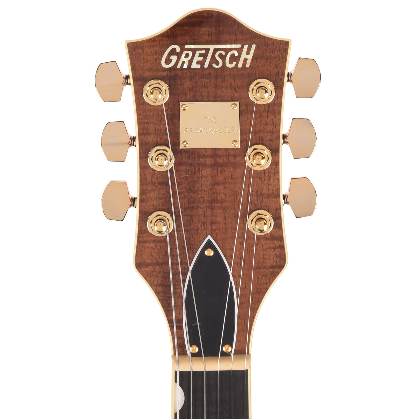 Gretsch Broadkaster LX Figured Center Block Bourbon Stain Gold Hardware w/String-Thru Bigsby