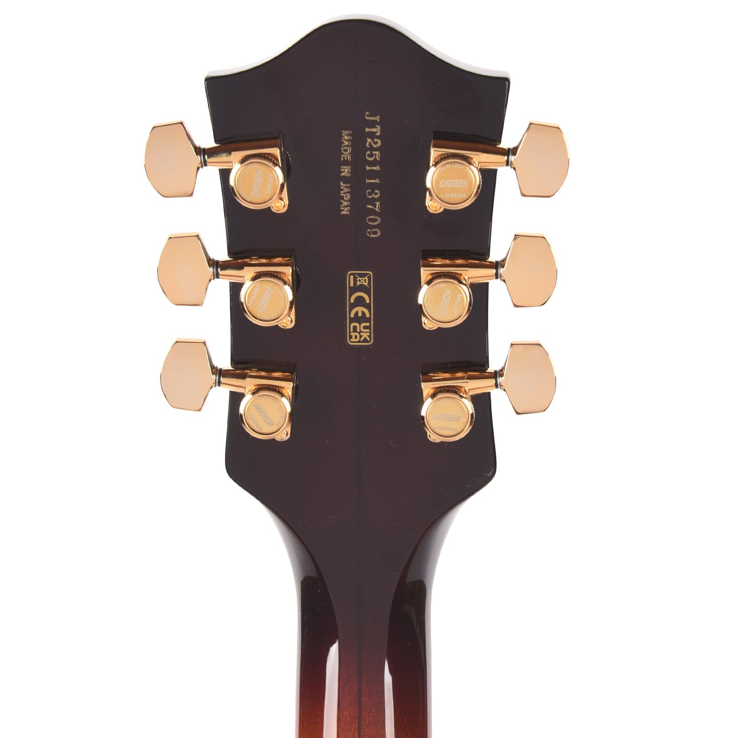 Gretsch Broadkaster LX Figured Center Block Havana Burst Gold Hardware w/String-Thru Bigsby
