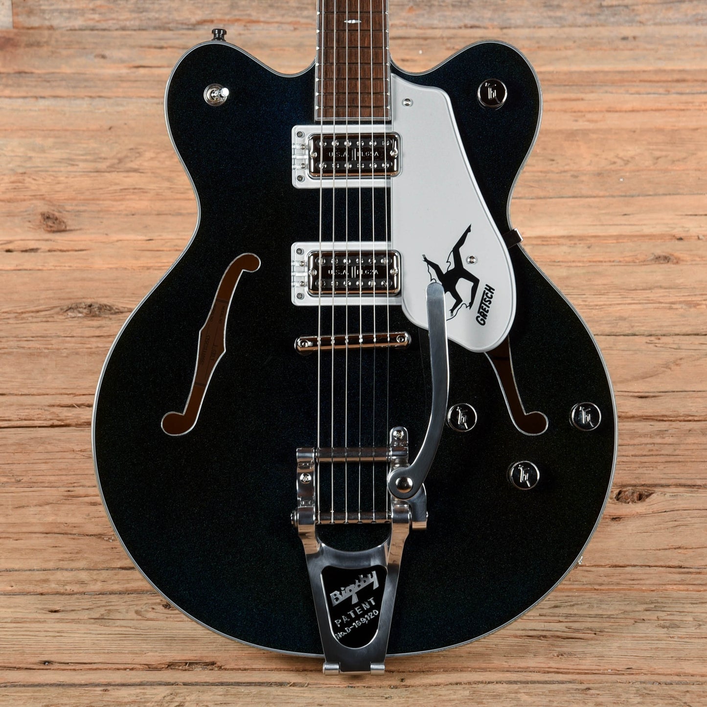 Gretsch Electromatic John Gourley Broadkaster Center Block Iridescent Black