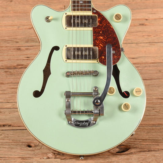 Gretsch G2655T-P90 Streamliner Center Block Double Cutaway with Bigsby Two-Tone Mint Metallic and Vintage Mahogany Stain 2021