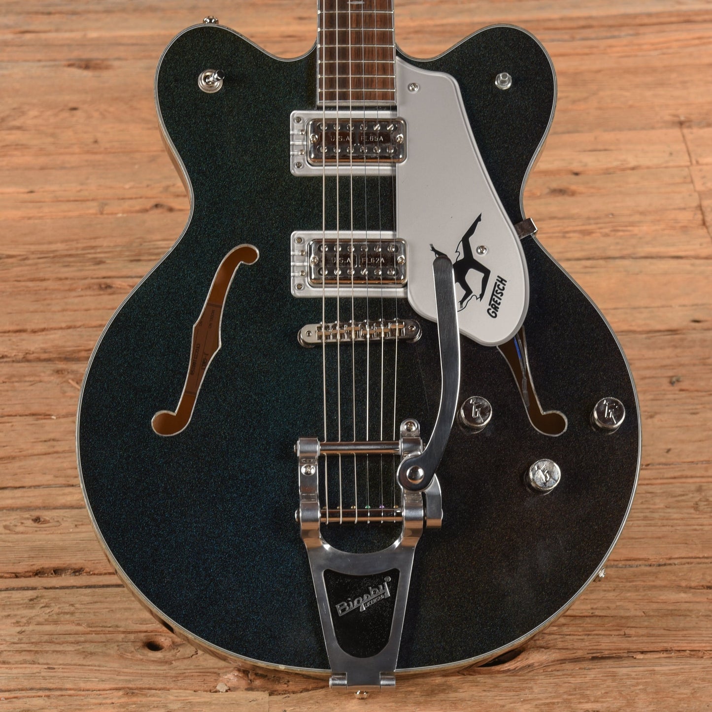 Gretsch Electromatic John Gourley Broadkaster Center Block Iridescent Black 2023