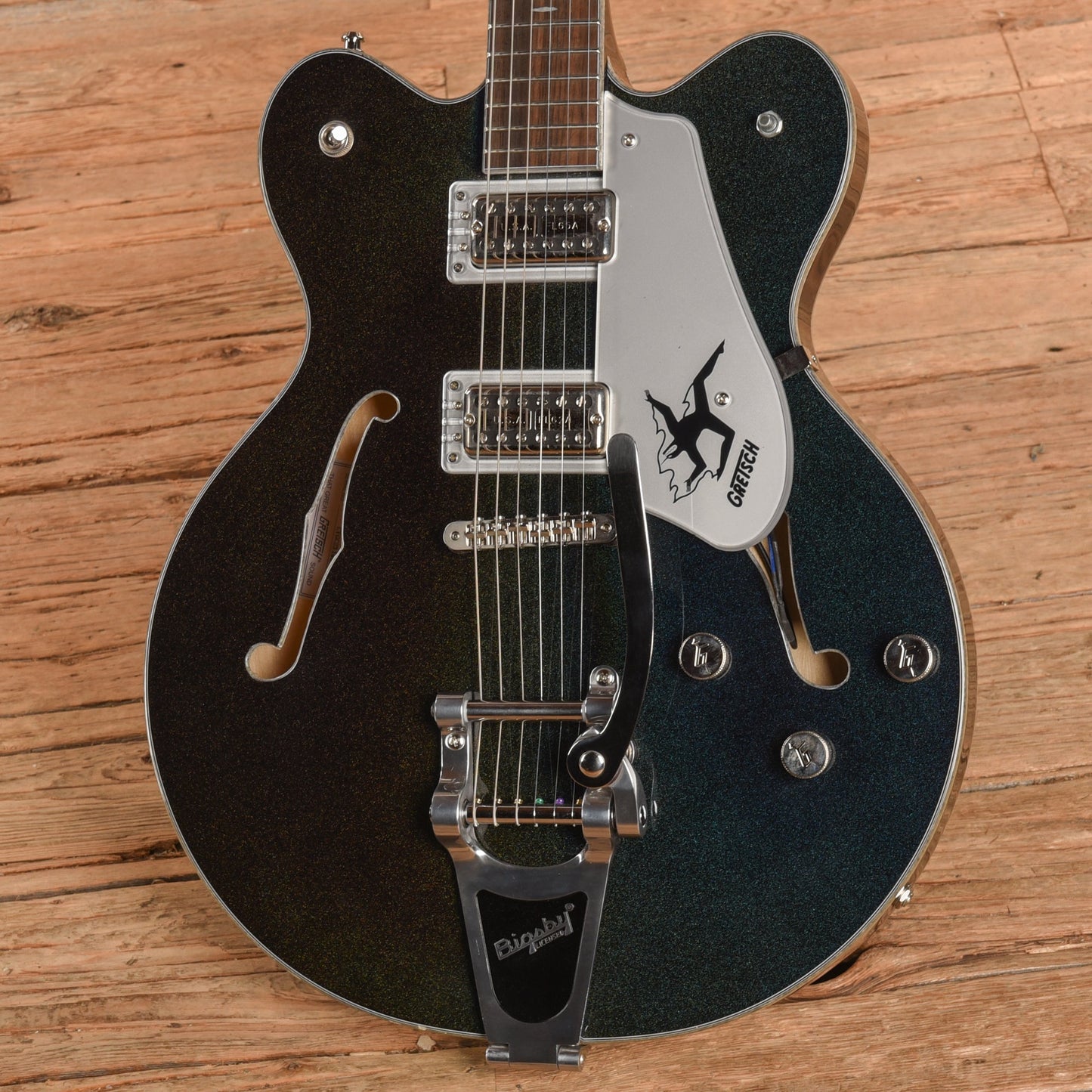 Gretsch Electromatic John Gourley Broadkaster Center Block Iridescent Black 2023