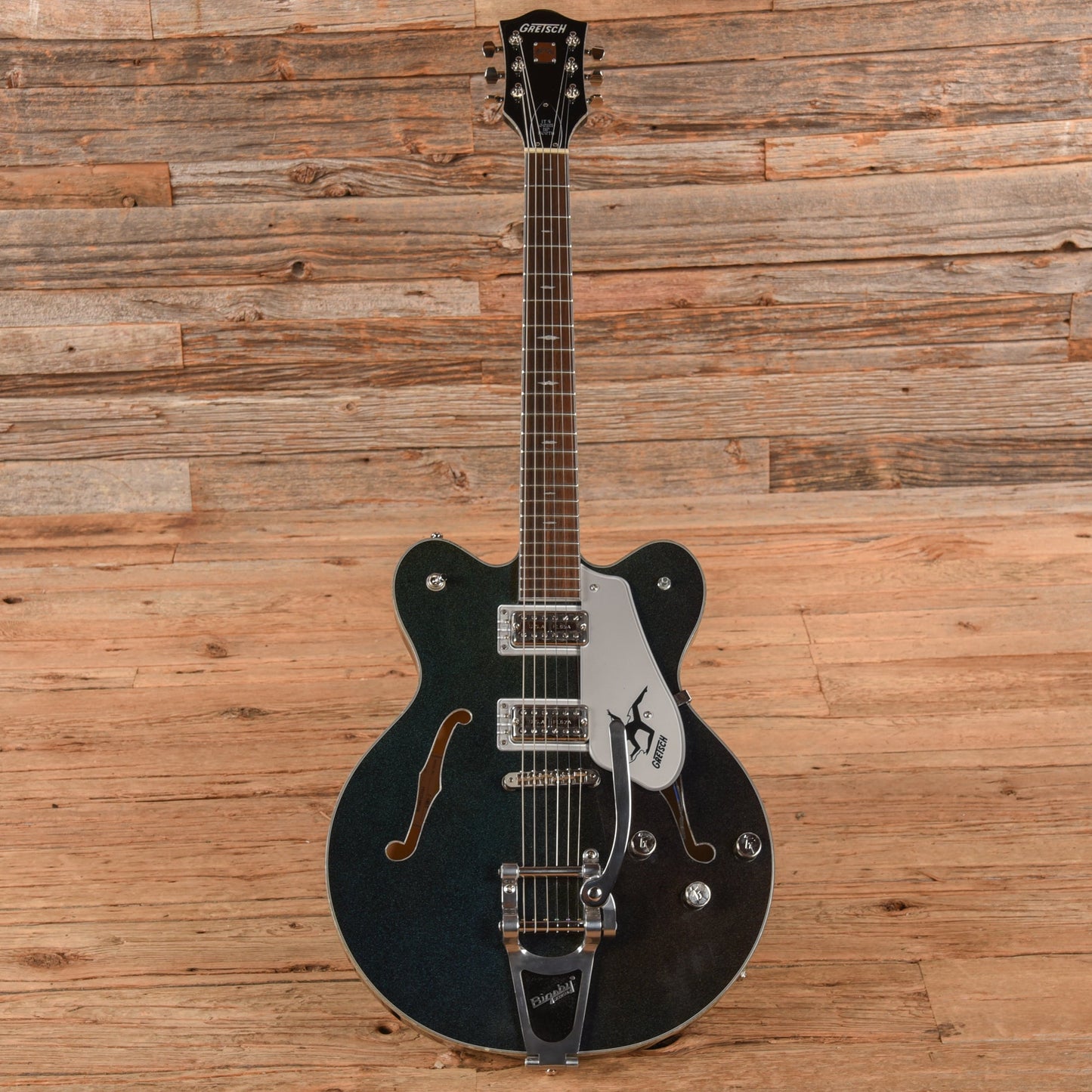 Gretsch Electromatic John Gourley Broadkaster Center Block Iridescent Black 2023