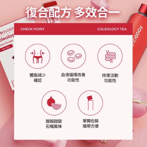 Foodology 五彩蘇植物纖體去腫茶 石榴味 20條