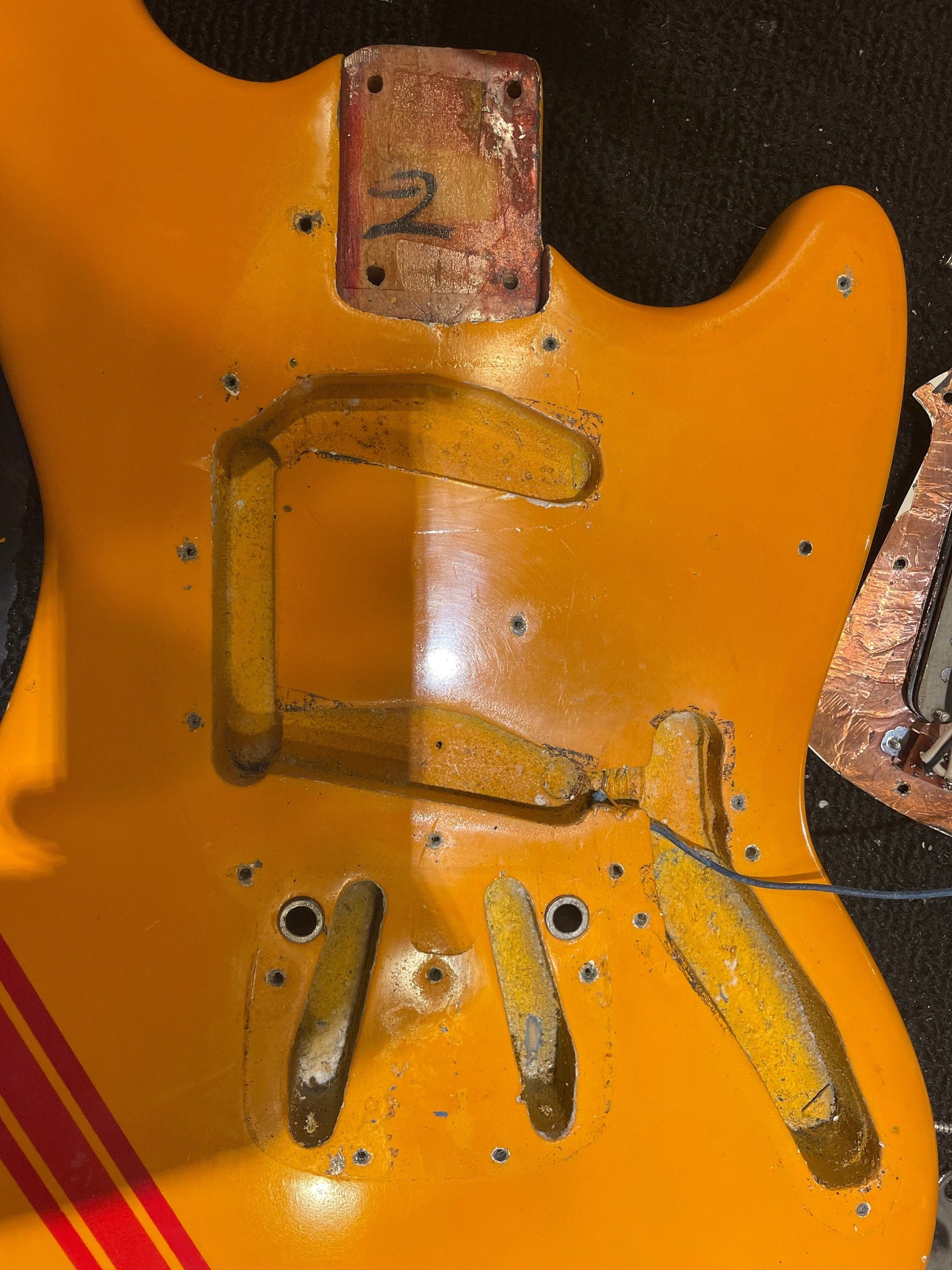 Fender Mustang Competition Orange Refin 1968